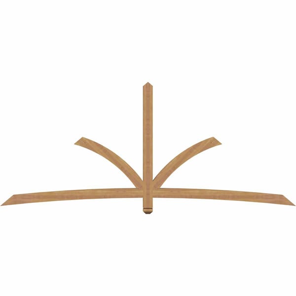 Ekena Millwork Davenport Timber Gable Bracket, Western Red Cedar, 108"W x 45"H x 3 1/2"D x 3 1/2"F, 10/12 Pitch GBW108X45X0404DAV00SWR - main